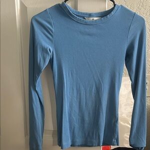 H&M Light Blue Long Sleeve Top